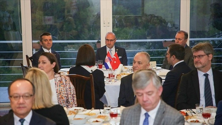 Zagreb Büyükelçisi Kıran, Hırvatistan Dış ve Avrupa İşleri Bakanı Grlic Radman'ı iftarda ağırladı