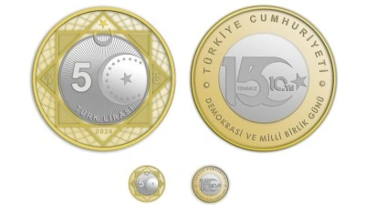 15 Temmuz'un 10. yılına &ouml;zel 5 lira basıldı