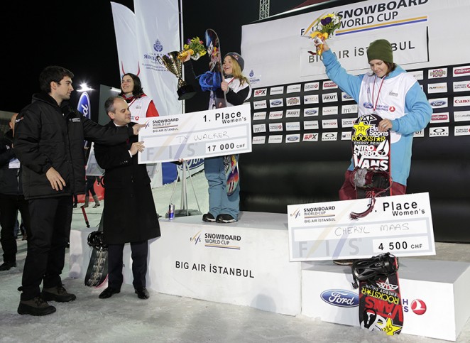 FIS Snowboard Dünya Kupası İstanbul'a yakıştı