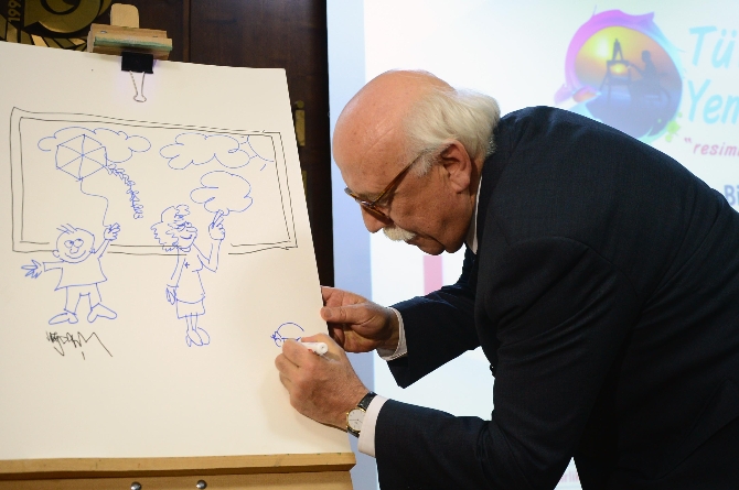 Çizer Atölyesi'nde ilk Milli Eğitim Bakanı çizdi