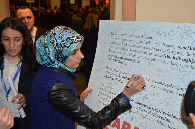 AK Parti temayül yoklamasında şiddete karşı kampanya