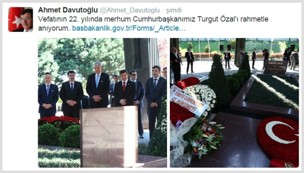 Başbakan’dan Turgut Özal paylaşımı