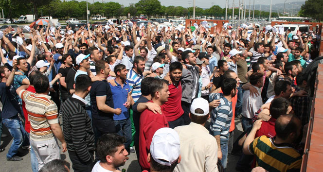 Bursa'da işçi eylemleri devam ediyor