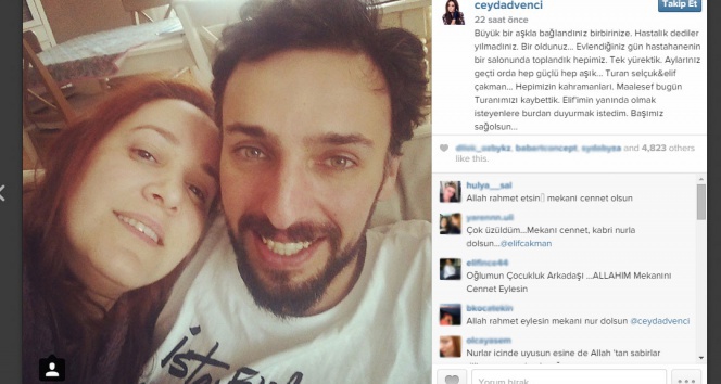 Ceyda Düvenci ölüm haberini instagramdan duyurdu