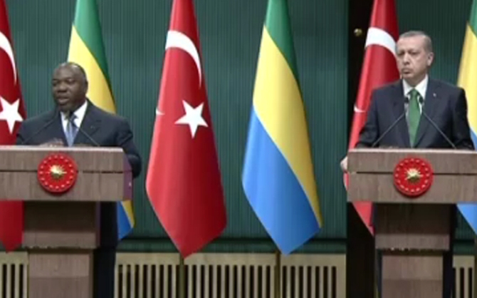Gabon Cumhurbaşkanı, teröre karşı Ankara ile ortaklık istedi