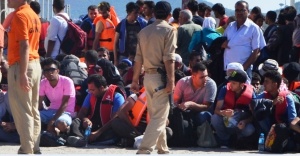 Ayvalık’ta 412 kaçak göçmen yakalandı