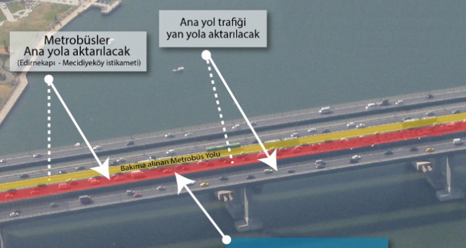Haliç Köprüsü metrobüs yolu çalışmaları ertelendi