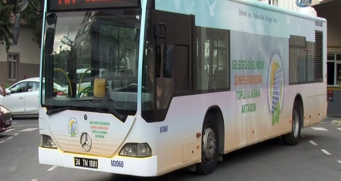 İETT'den güneş enerjisiyle çalışan otobüs