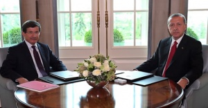 Erdoğan Davutoğlu ile g&ouml;r&uuml;şt&uuml;