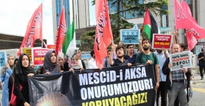 Mescid-i Aksa’ya yönelik saldırılar protesto edildi