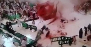 Mescid-i Haram’da 107 kişinin öldüğü kazanın yeni görüntüsü!
