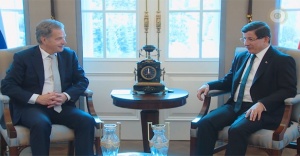 Davutoğlu Finlandiya Cumhurbaşkanı ile görüştü