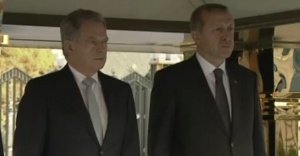 Erdoğan Fin mevkidaşını törenle karşıladı