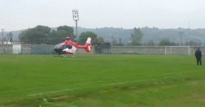 Maç sırasında sahaya helikopter inerse !