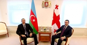 Aliyev Gürcü Başbakanla görüştü