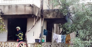 Ev yandı, Suriyeliler kaçtı