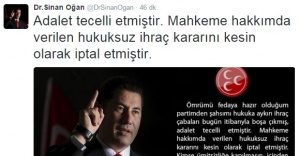 Sinan Oğan mahkeme kararyla MHP’ye geri döndü