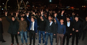 Tokat’ta sloganlarla Türkmen Dağı protestosu