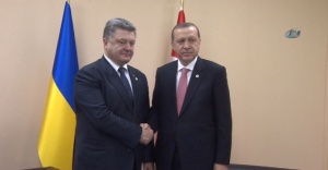 Ukrayna Cumhurbaşkanı ile görüştü