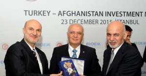 Afganistan Cumhurbaşkanı Türk iş adamlarıyla bir araya geldi