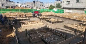 Diyanet Vakfı Gazze’de 9 caminin temelini attı