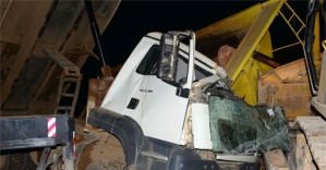 Otoyol inşaat şantiyesinde feci kaza: 1 ölü
