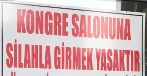 Trabzonspor kongresinde dikkat çeken tabela