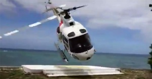 Turist helikopteri kontrolden çıktı