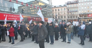 Stockholm’de Asuri ve Süryanilerden katil PYD protestosu