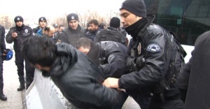 BM temsilciliği önünde eylem yapan 9 kişiye gözaltı