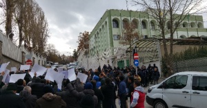 Suudi Arabistan Ankara Büyükelçiliği önünde eylem