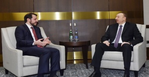 Azerbaycan Cumhurbaşkanı ile görüştü