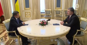 Davutoğlu Ukrayna Cumhurbaşkanıyla görüştü