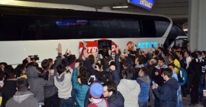 Trabzonspor’a coşkulu karşılama