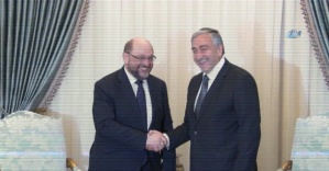 AP Başkanı Schulz, KKTC Cumhurbaşkanlığı’nda