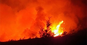 Marmaris’teki orman yangını rüzgardan ötürü söndürülemiyor