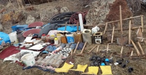 PKK’nın 1 tonluk malzemesi imha edildi