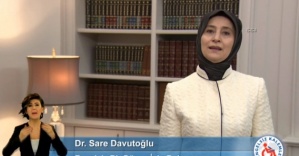 Sare Davutoğlu engelliler için kamera karşısına geçti