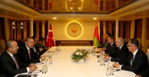 Erdoğan, Belaruslu mevkidaşını kabul etti