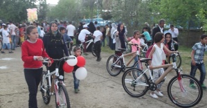 Cizre’de öğrencilere 466 adet bisiklet dağıtıldı
