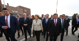 Davutoğlu ve Avrupalı liderler Nizip’ten ayrıldı