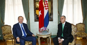 Erdoğan Hırvat Meclis Başkanı’yla görüştü