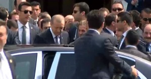 Erdoğan ve liderler cuma namazını Dolmabahçe’de kıldı