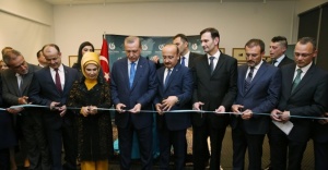 Erdoğan Yunus Emre Türk Kültür Merkezi’ni açtı