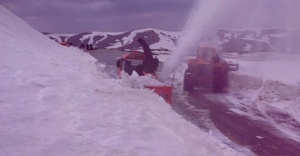 Erzurum’da Nisan ayında kar!