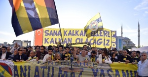 Fenerbahçe yönetimi ve taraftarlar Çağalayan Adliyesinde