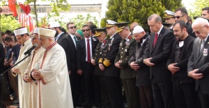 Şehidin cenaze törenine Cumhurbaşkanı da katıldı