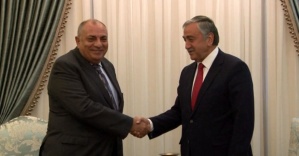 Tuğrul Türkeş KKTC Cumhurbaşkanı ile görüştü