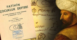 Fatih Sultan Mehmet&#039;in çocukluk çalışma ve çizimleri ile dolu ‘Not’ defteri