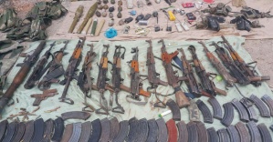 Nusaybin’de çok sayıda silah ve mühimmat ele geçirildi